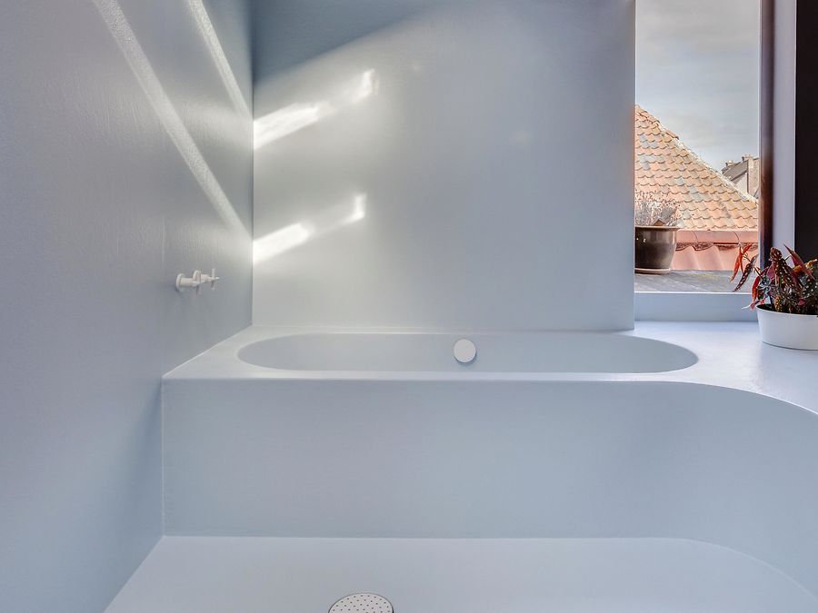 Badkamer NCS #s1516 (Corbusier blauw)